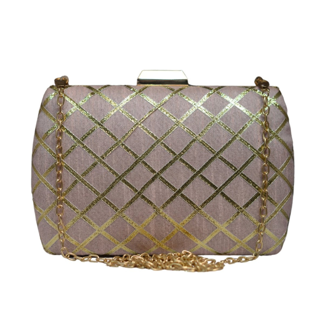 Artklim Baby Pink Ethnic Party Clutch