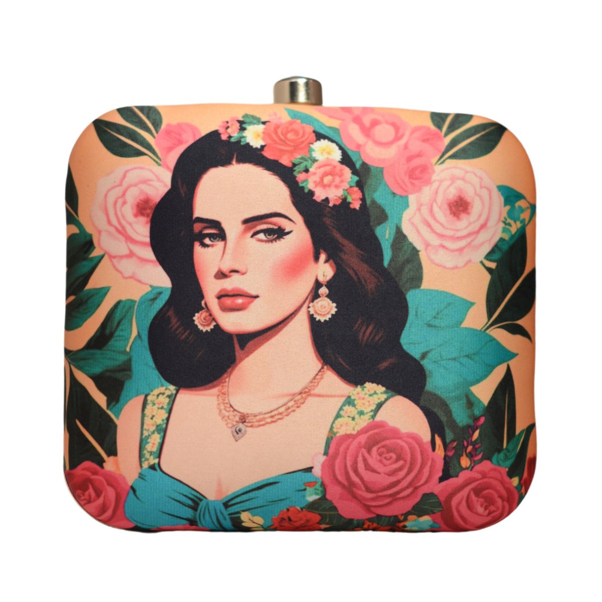 Artklim Lana Del Ray Printed Clutch