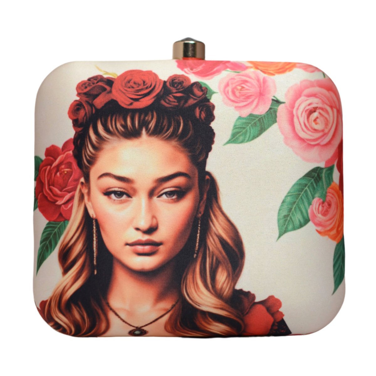 Artklim Gigi Hadid Printed Clutch