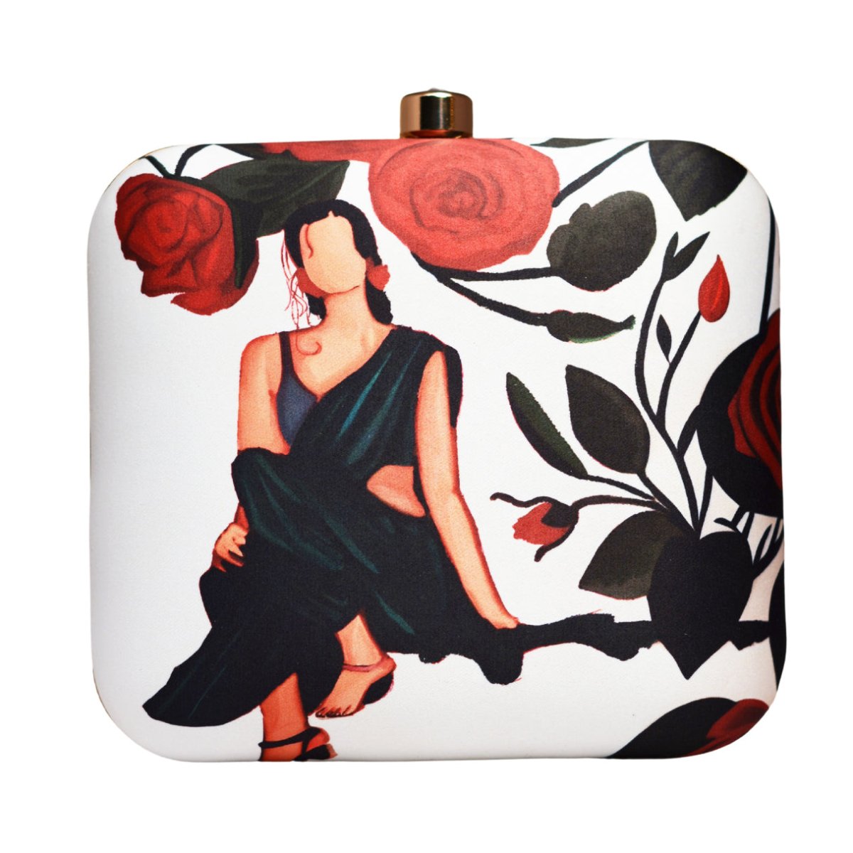 Artklim Women Portrait Printed Clutch