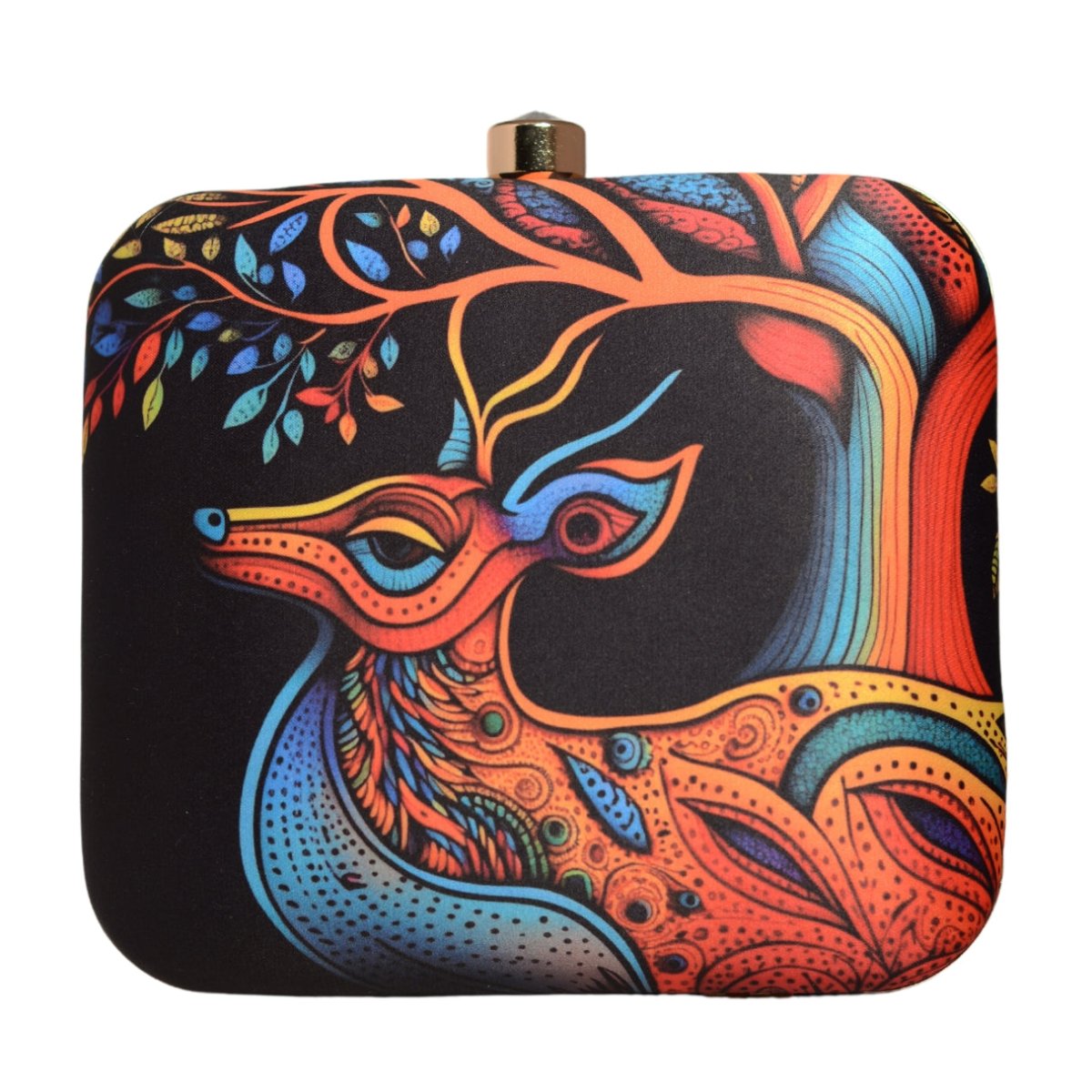 Colorbust Deer Elegance Printed Clutch