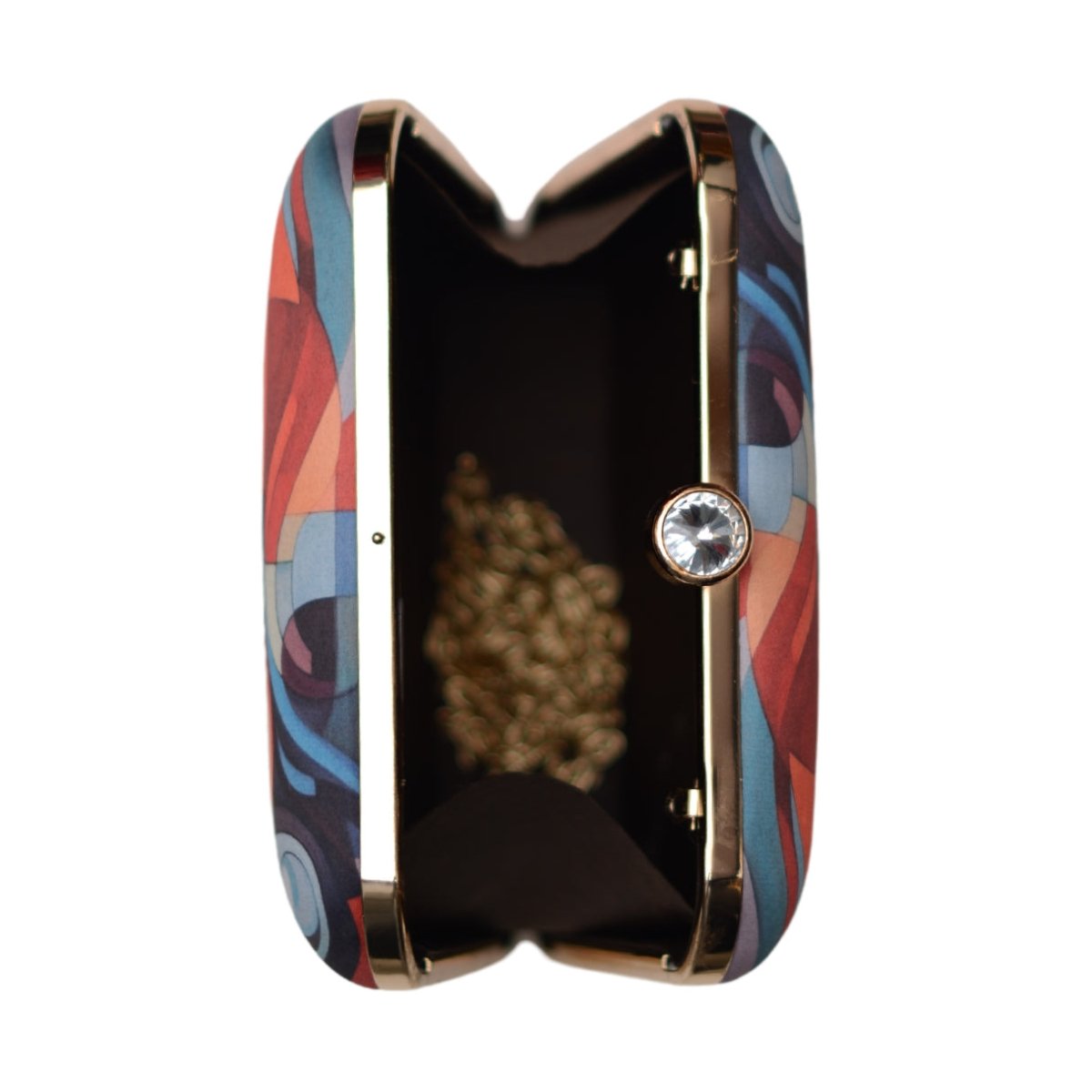 Multipattern Women Portrait Printed Clutch