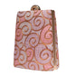 Pink And Golden Embroidery Vertical Clutch