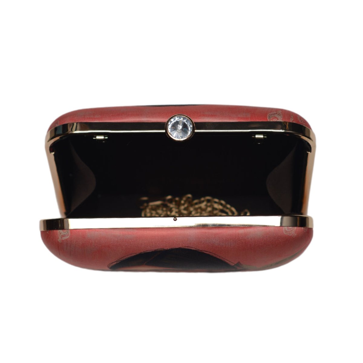 Elegant Brown Woman Portrait Clutch