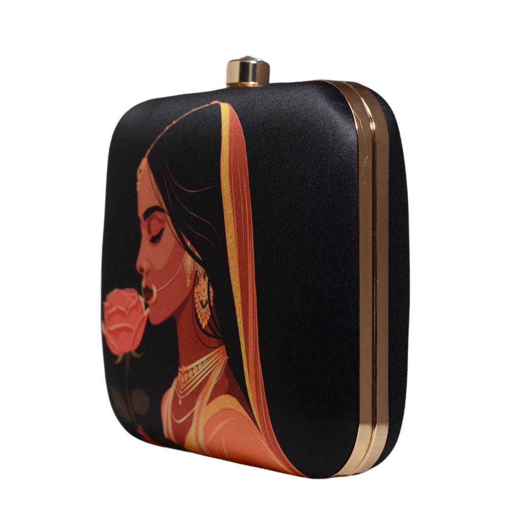 Indian Woman Portrait Clutch