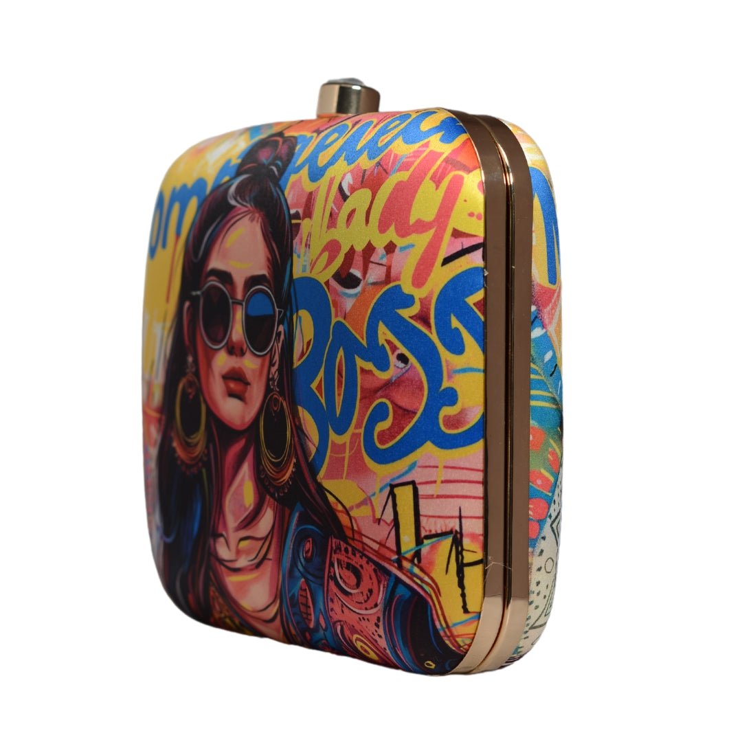 Classic Cool Girl Portrait Clutch