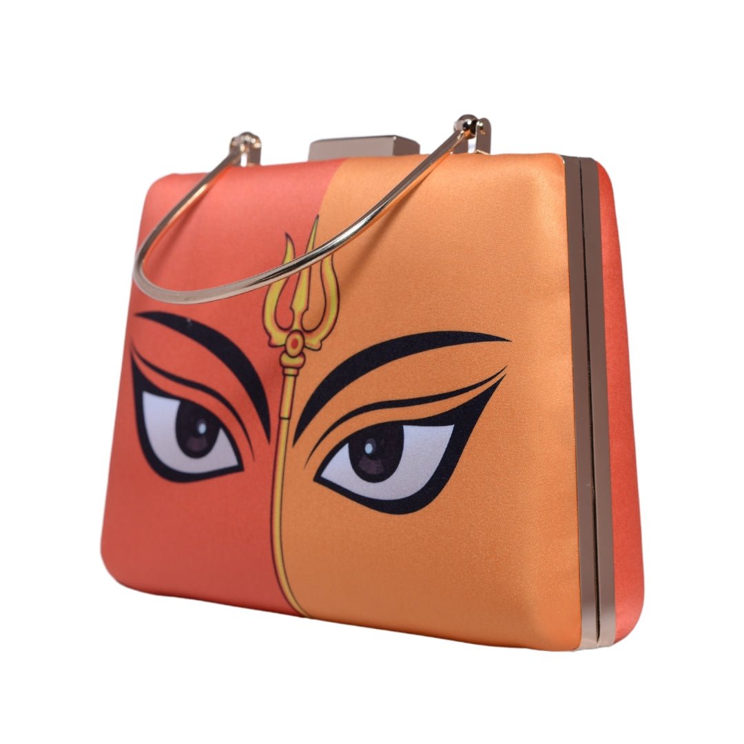 Multicolor Durga Printed Clutch