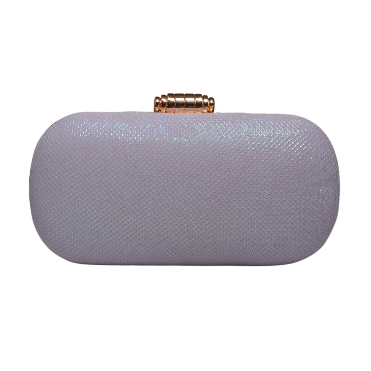 Lavender Shimmery Fabric Clutch