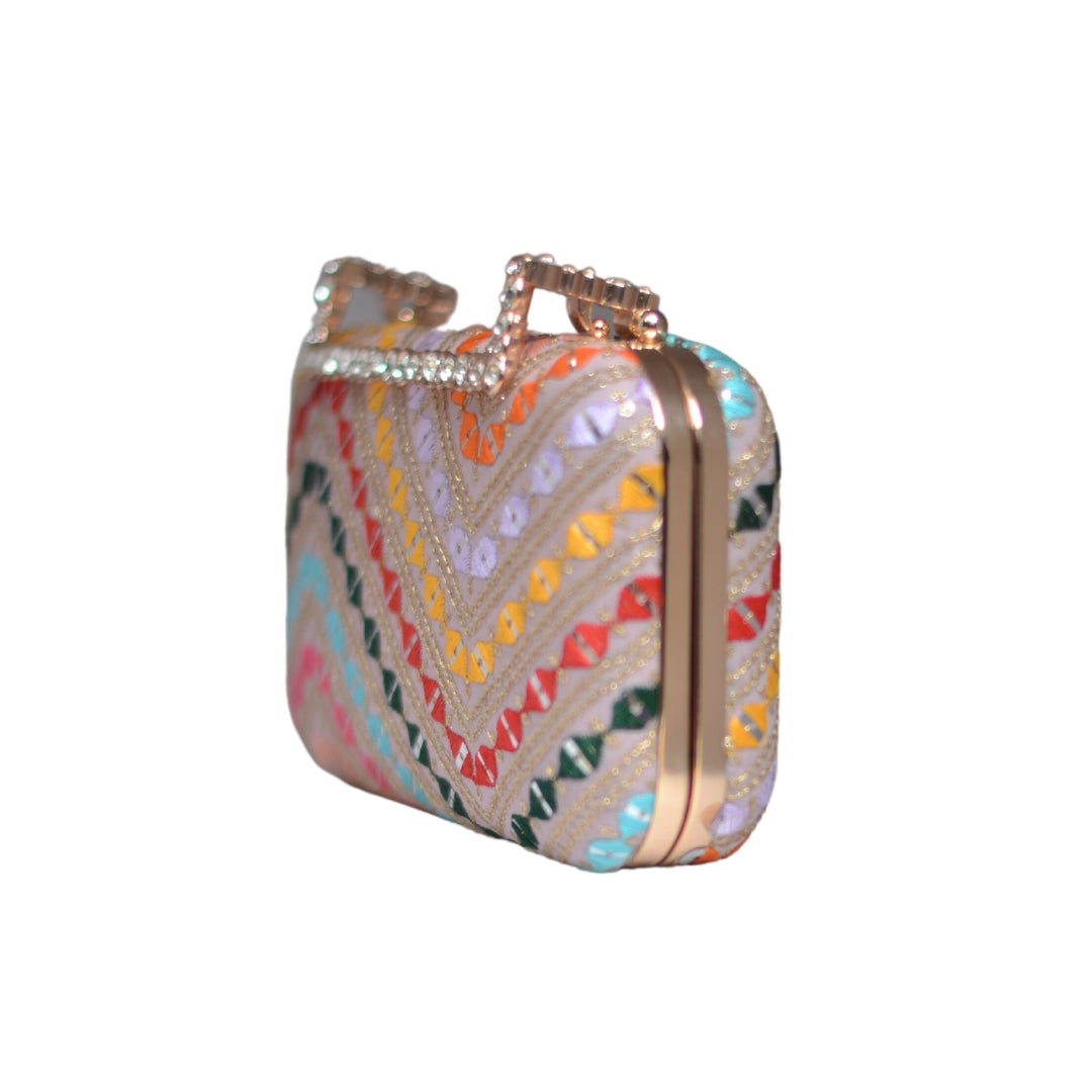 Artklim Multicoloured Sequence Party Clutch