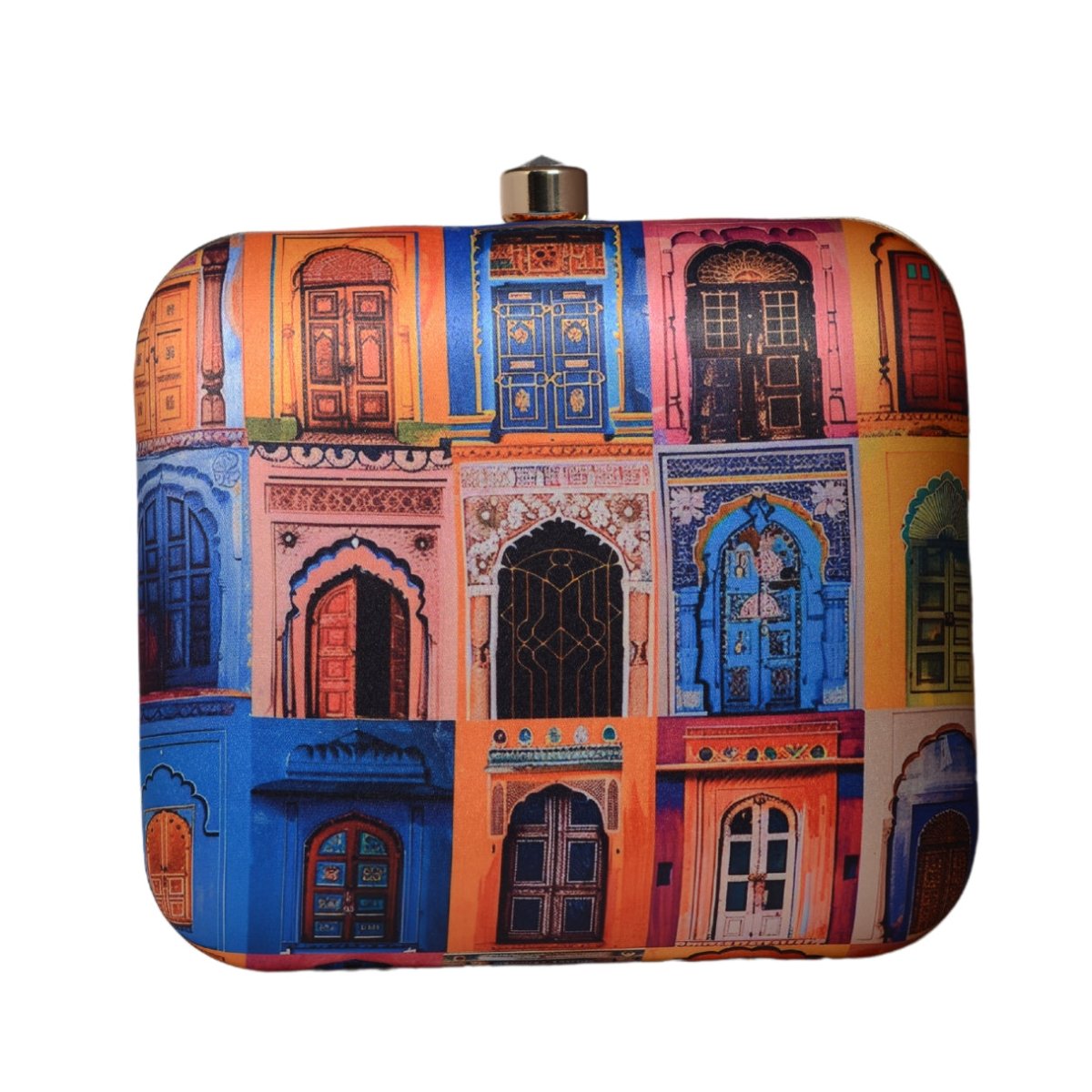 Classic Mughal Doors Printed Clutch