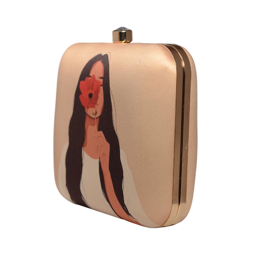 Flower Girl Printed Clutch