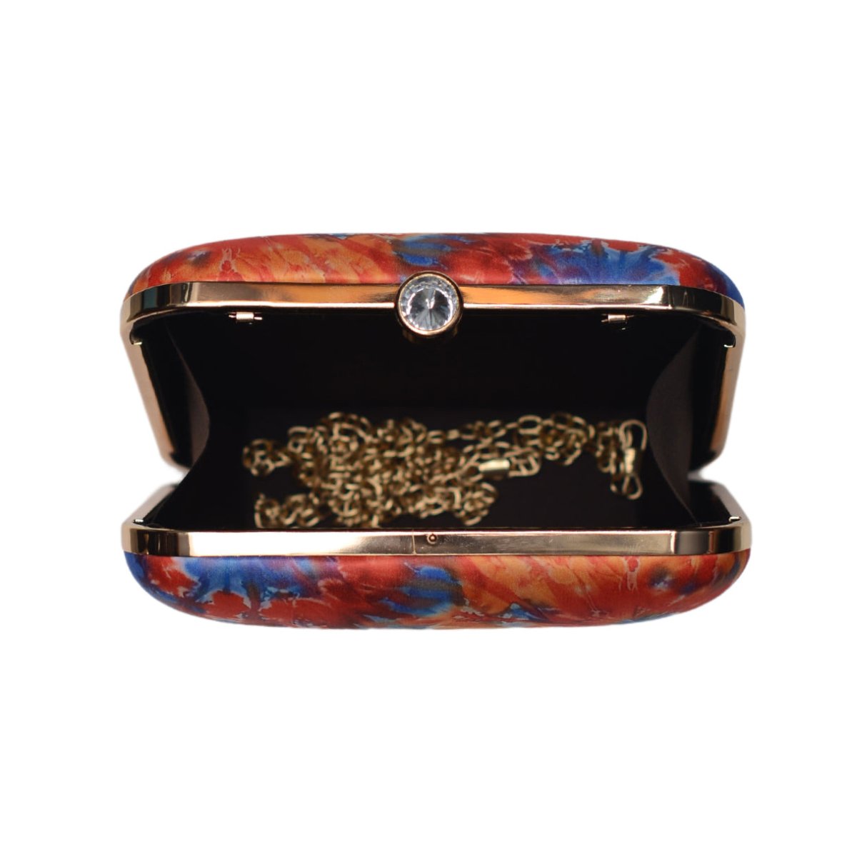 Multicolour Tie And Dye Printed Clutch