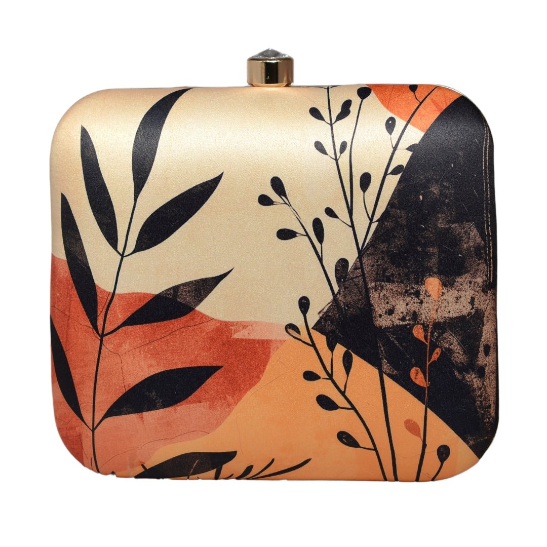 Abstract Art Printed Clutch