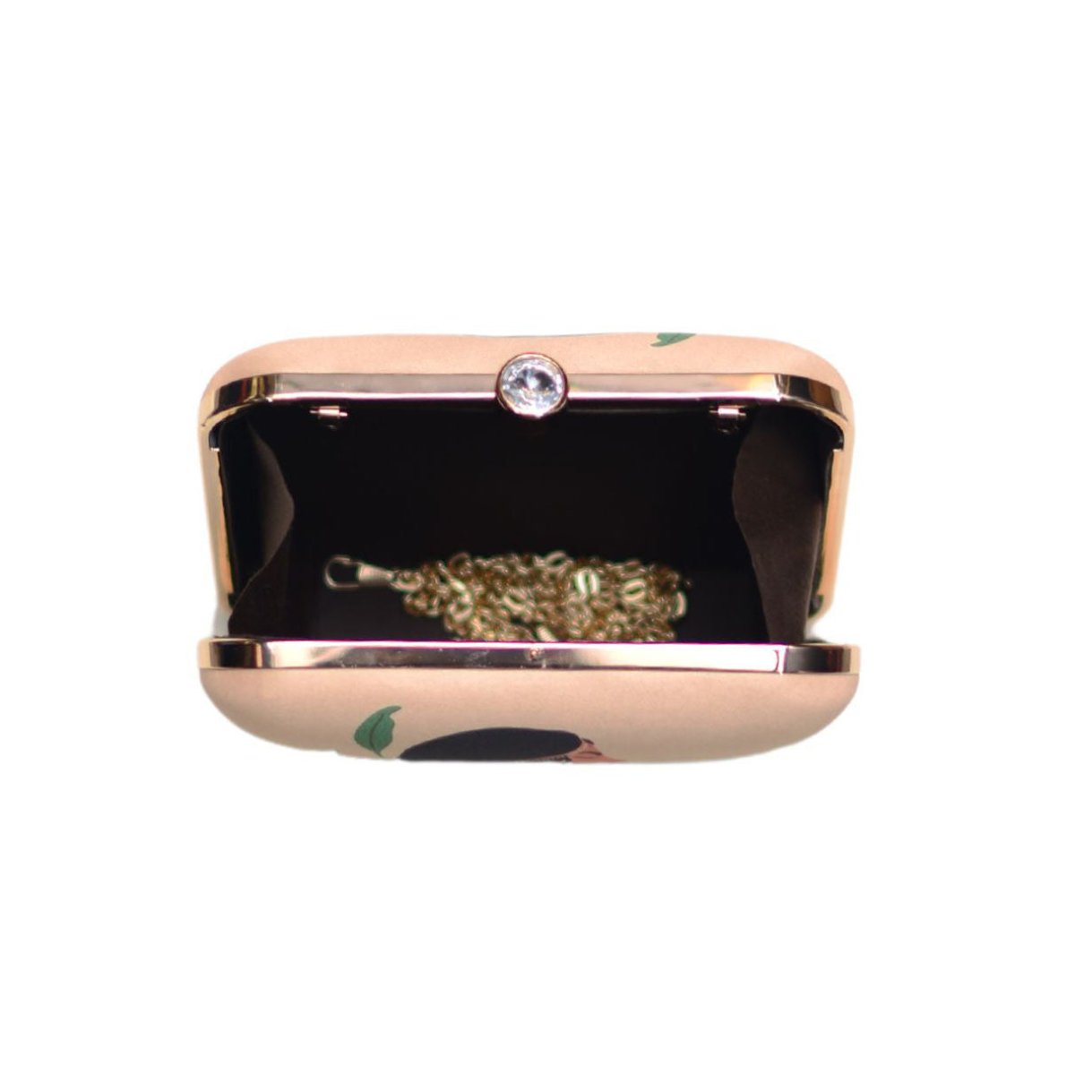 Artklim Brown Girl Portrait Printed Clutch