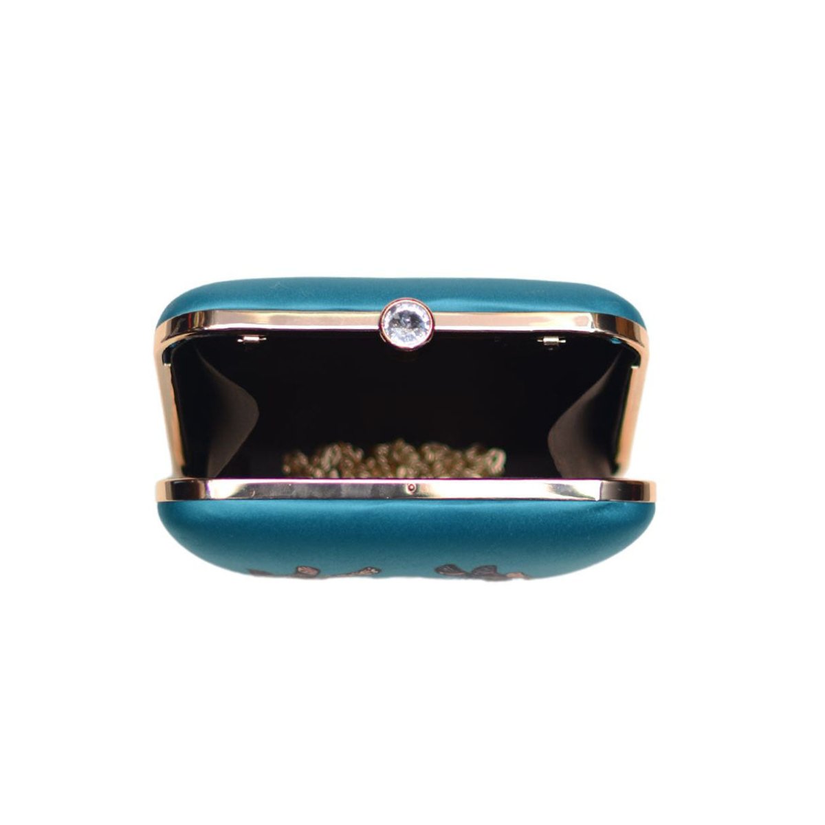 Artklim Blue Heart Printed Clutch