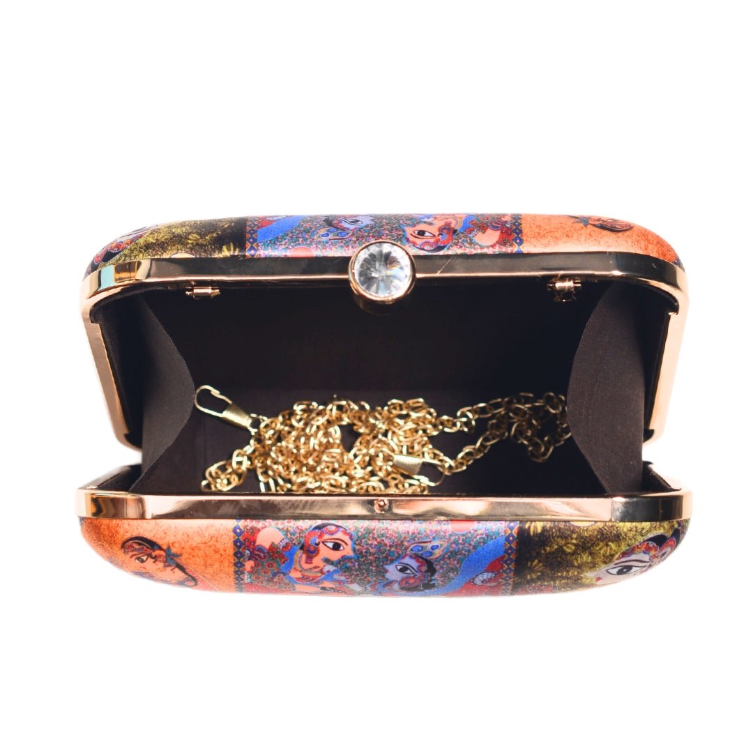 Madhubani Printed Clutch