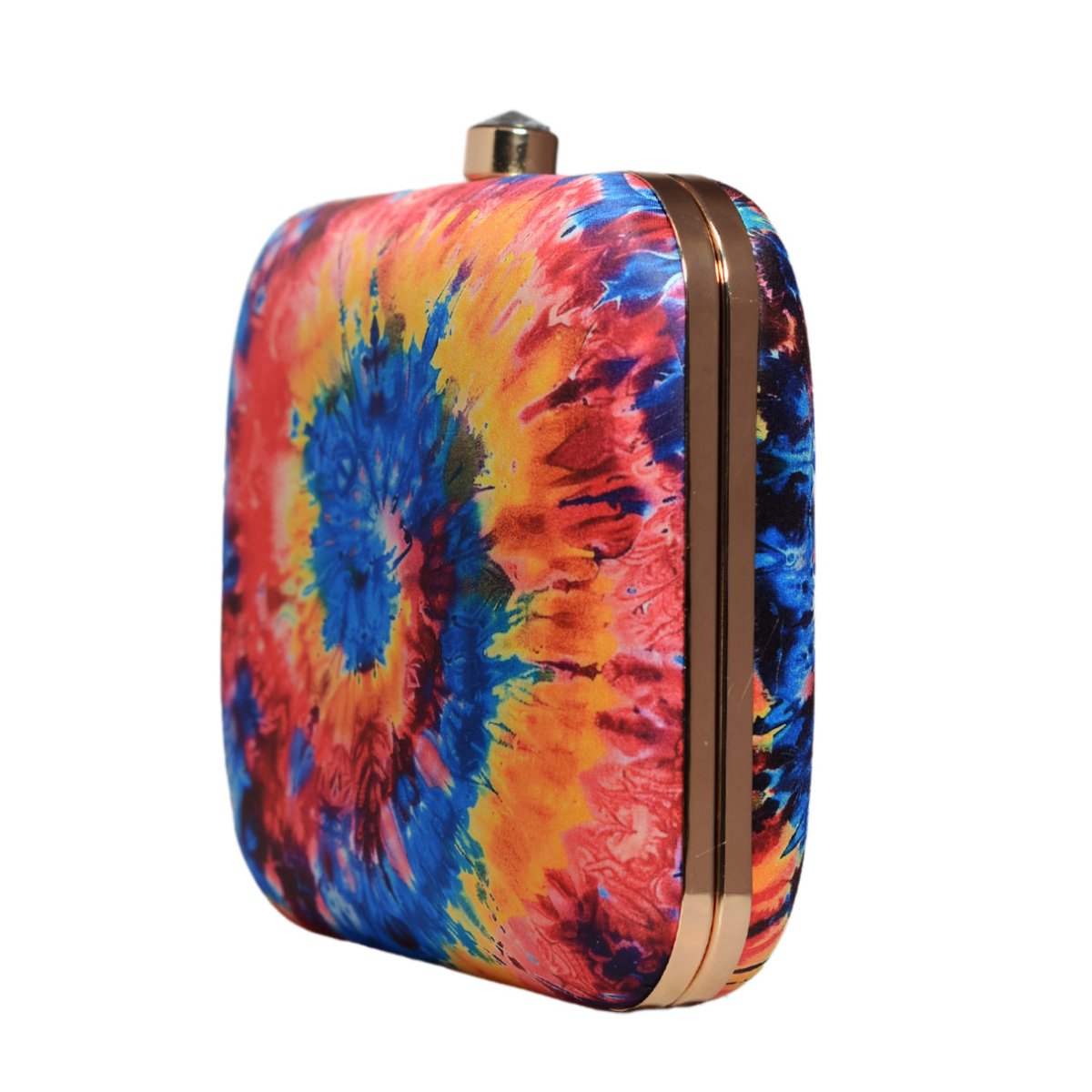 Multicolour Galaxy Pattern Printed Clutch