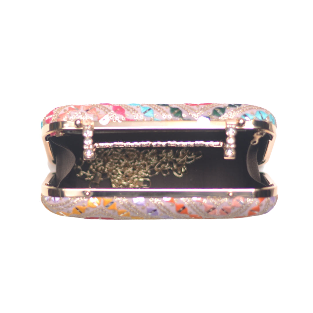 Artklim Multicoloured Sequence Party Clutch
