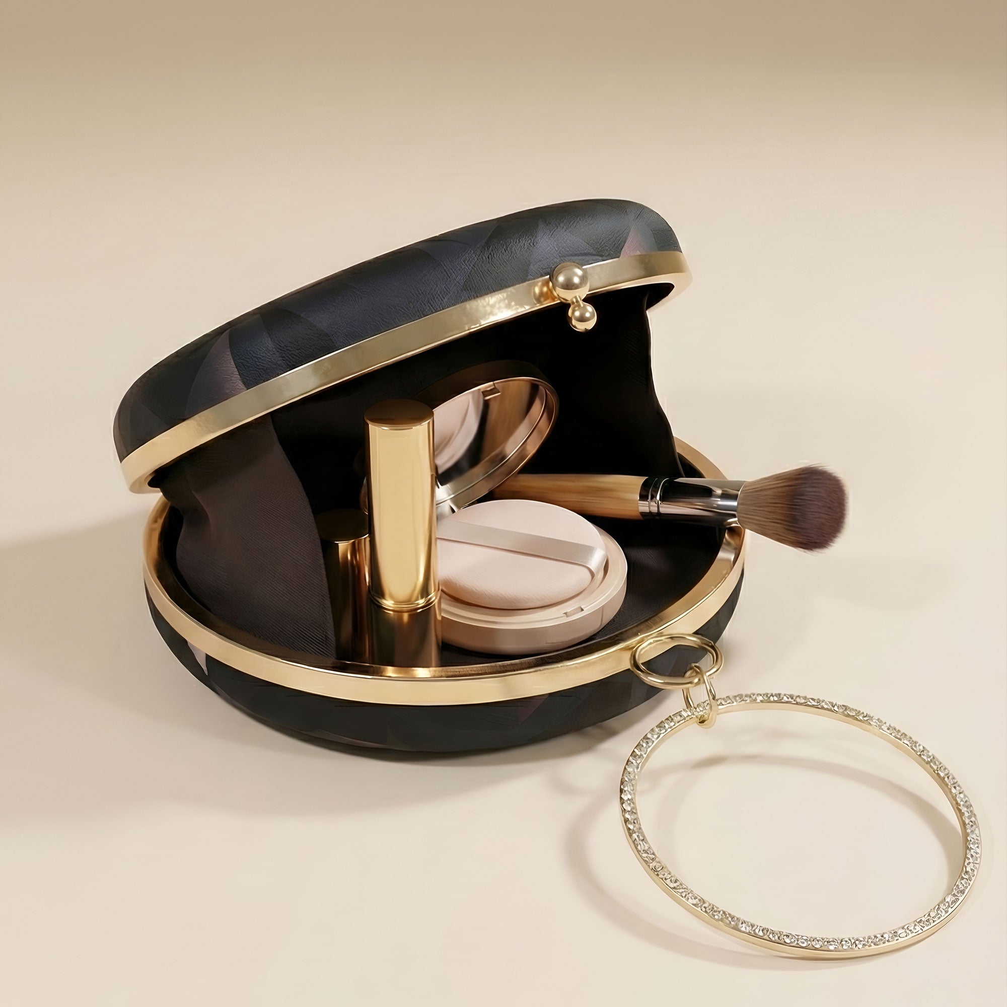 Artklim Golden Eclipse Woman Round Clutch