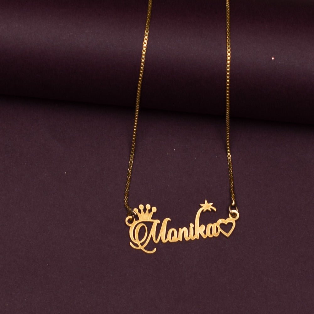 Queen Crown Customized Pendant With Name