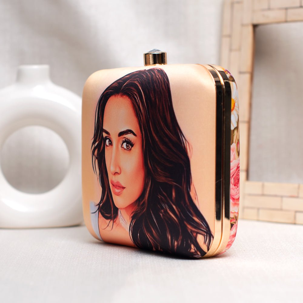 Portrait Caricature Personalised Clutch