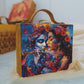 Radha Krishna Portrait Suitcase Style Clutch