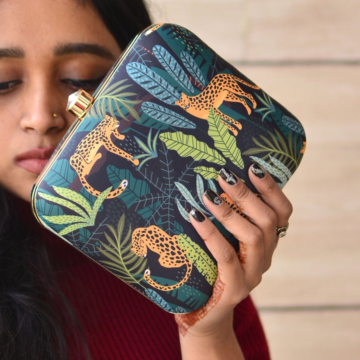 Artklilm Leopard Print Clutch