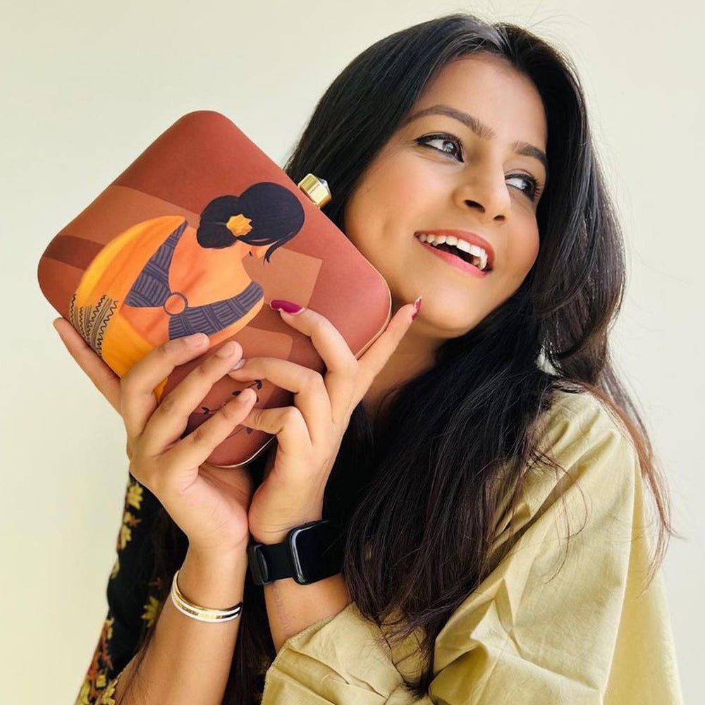 Artklim Indian Women Printed Clutch