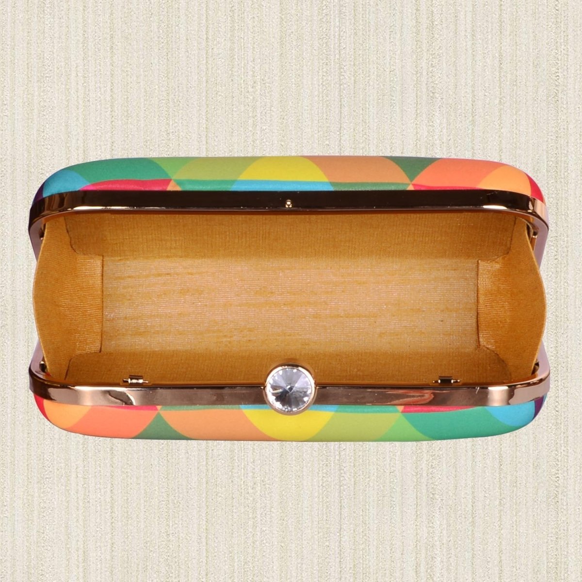 Geometric Printed Clutch