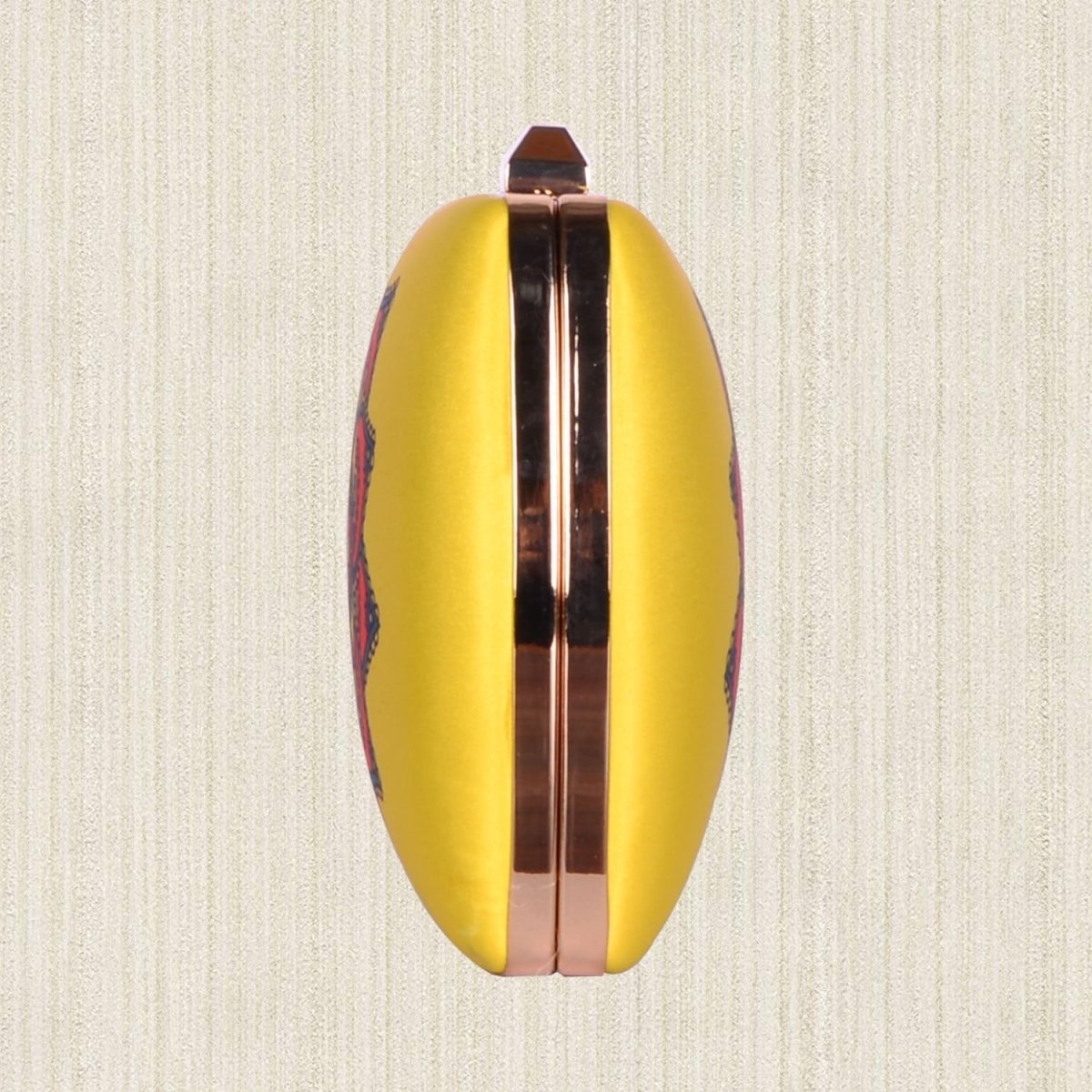 Yellow Mandala Printed Clutch