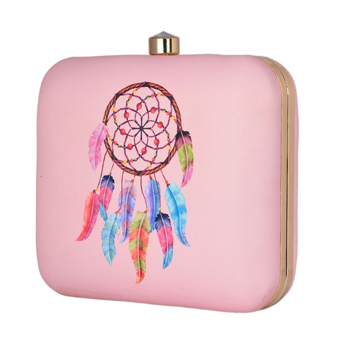 Tassle Print Clutch