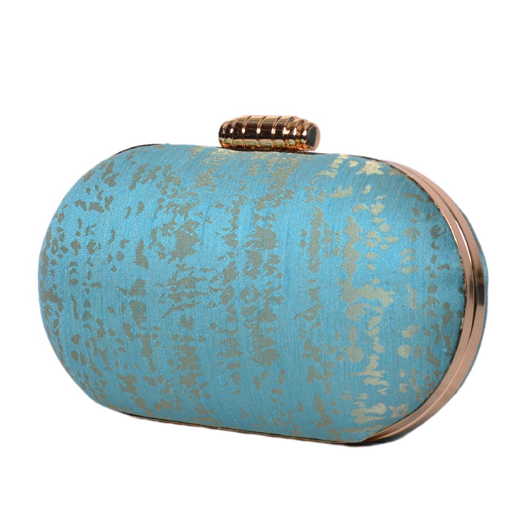 Artklim Vibrant Sky Blue Clutch