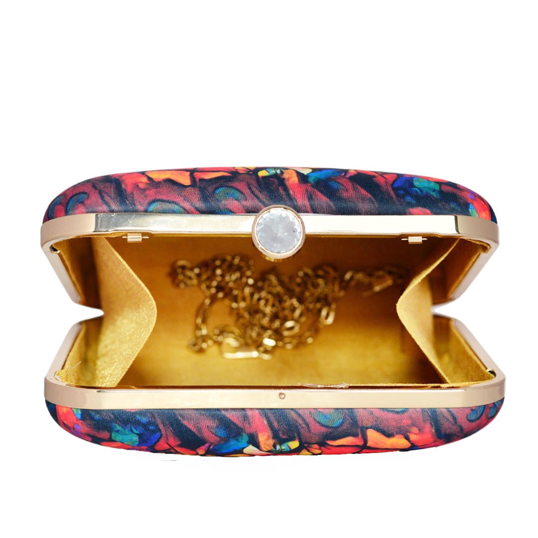 Butterfly Printed Clutch