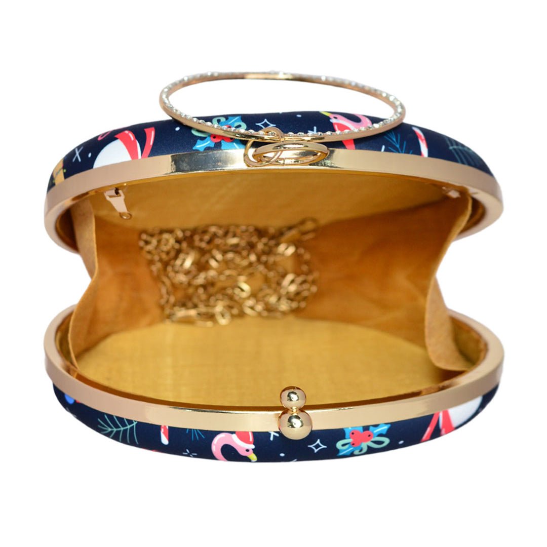 Christmas Tree Round Clutch