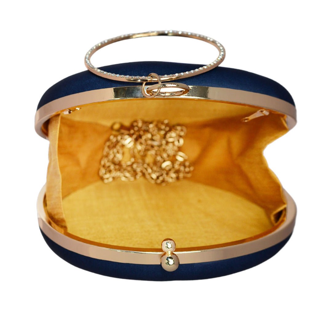 Ganesh Printed Round Clutch