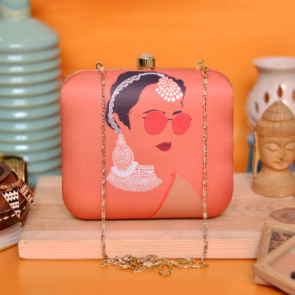 Goggle Indian Women Printed Clutch