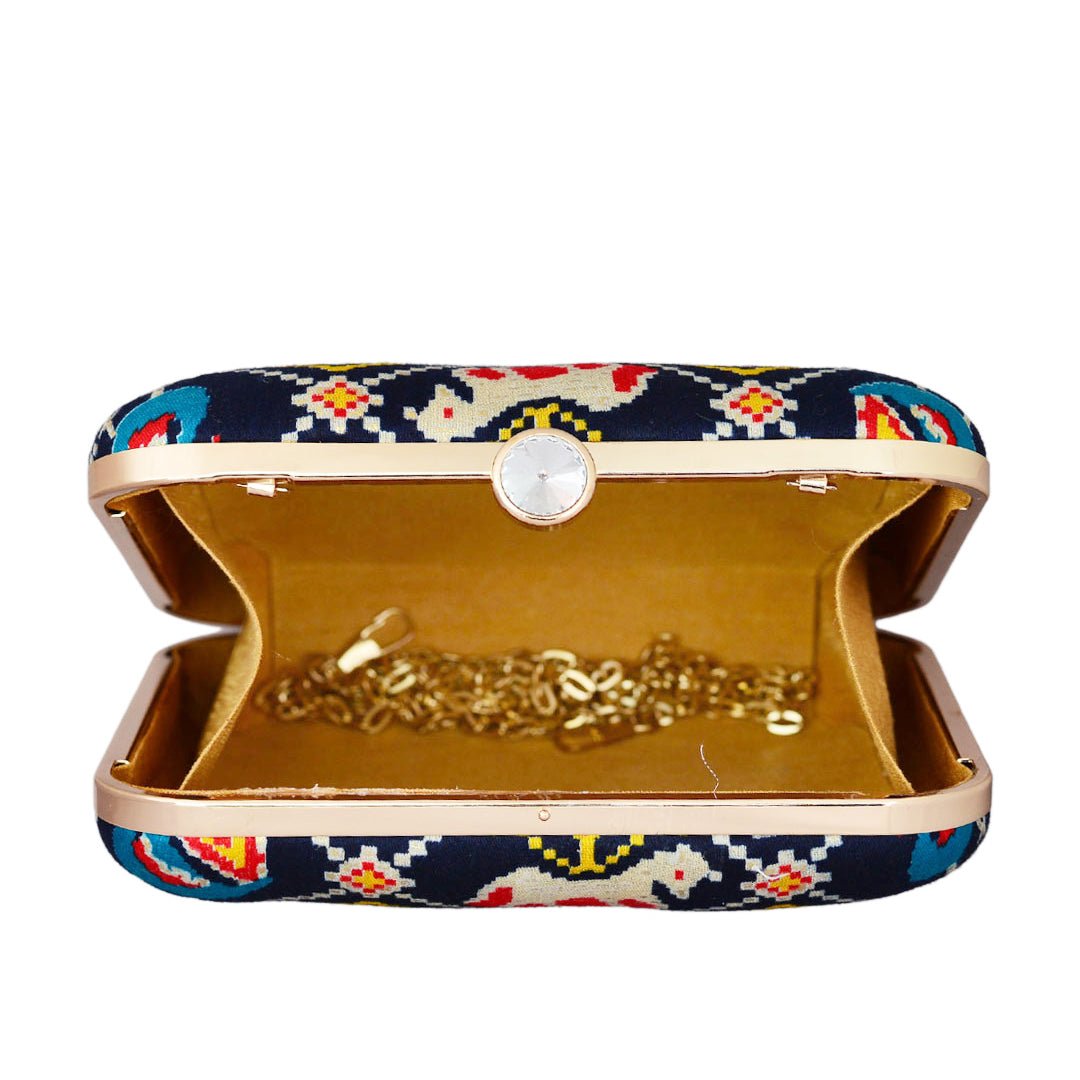 Royal Blue Fabric Clutch