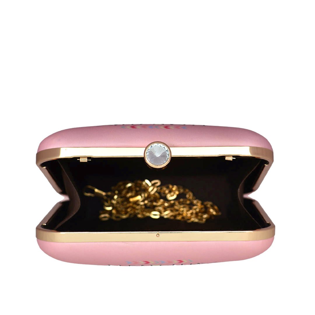 Pink Dream Catcher Printed Clutch