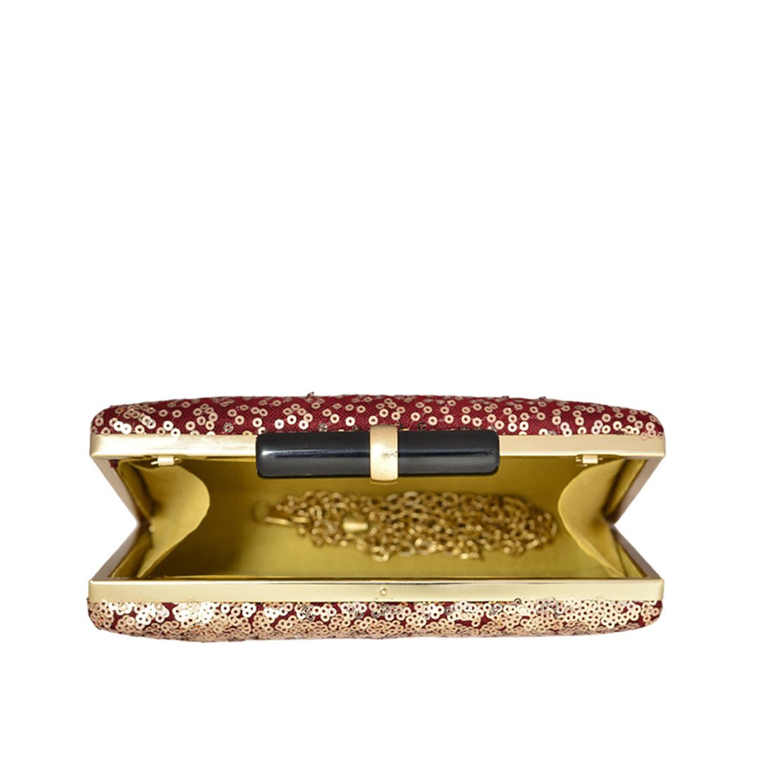 Bronze Sequins Clutch