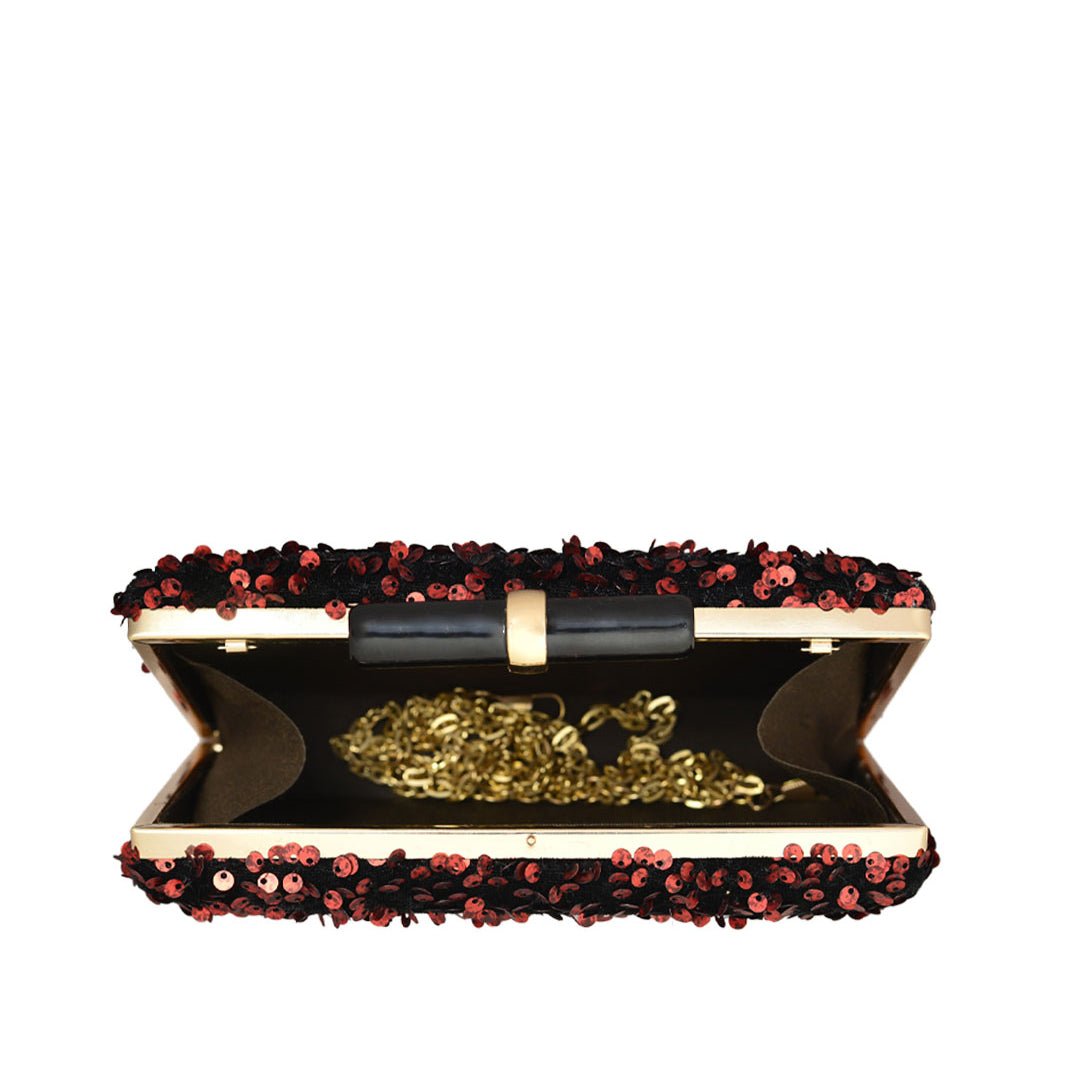 Red Sequins Clutch