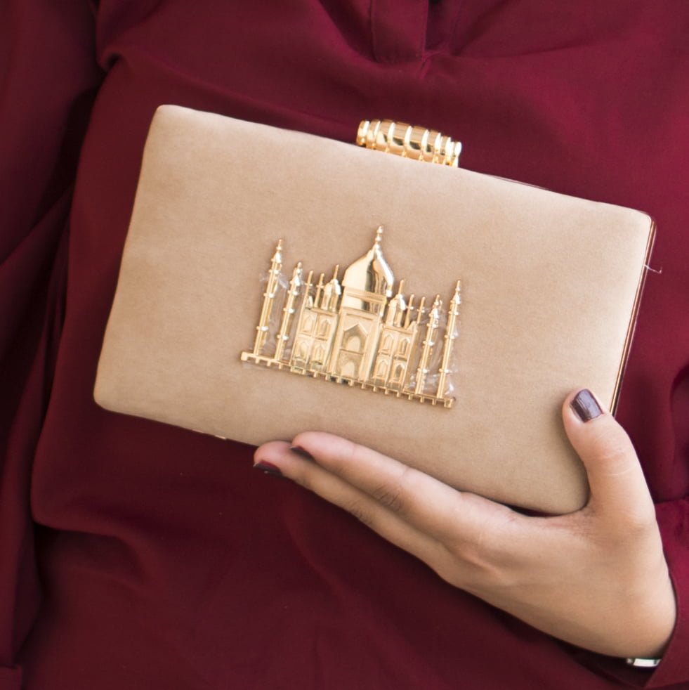 Artklim Party Clutch with Tajmahal Motif