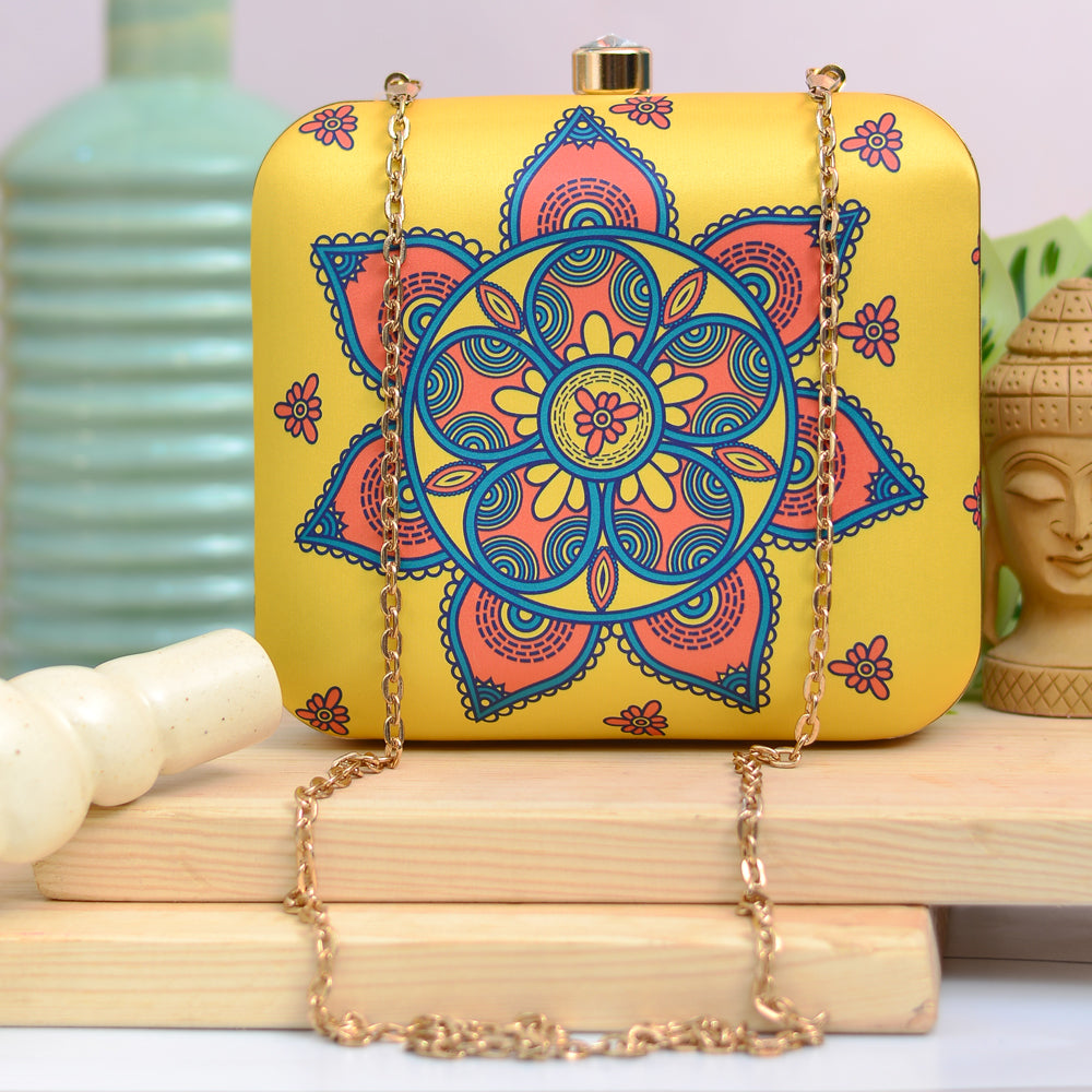 Yellow clutches sale