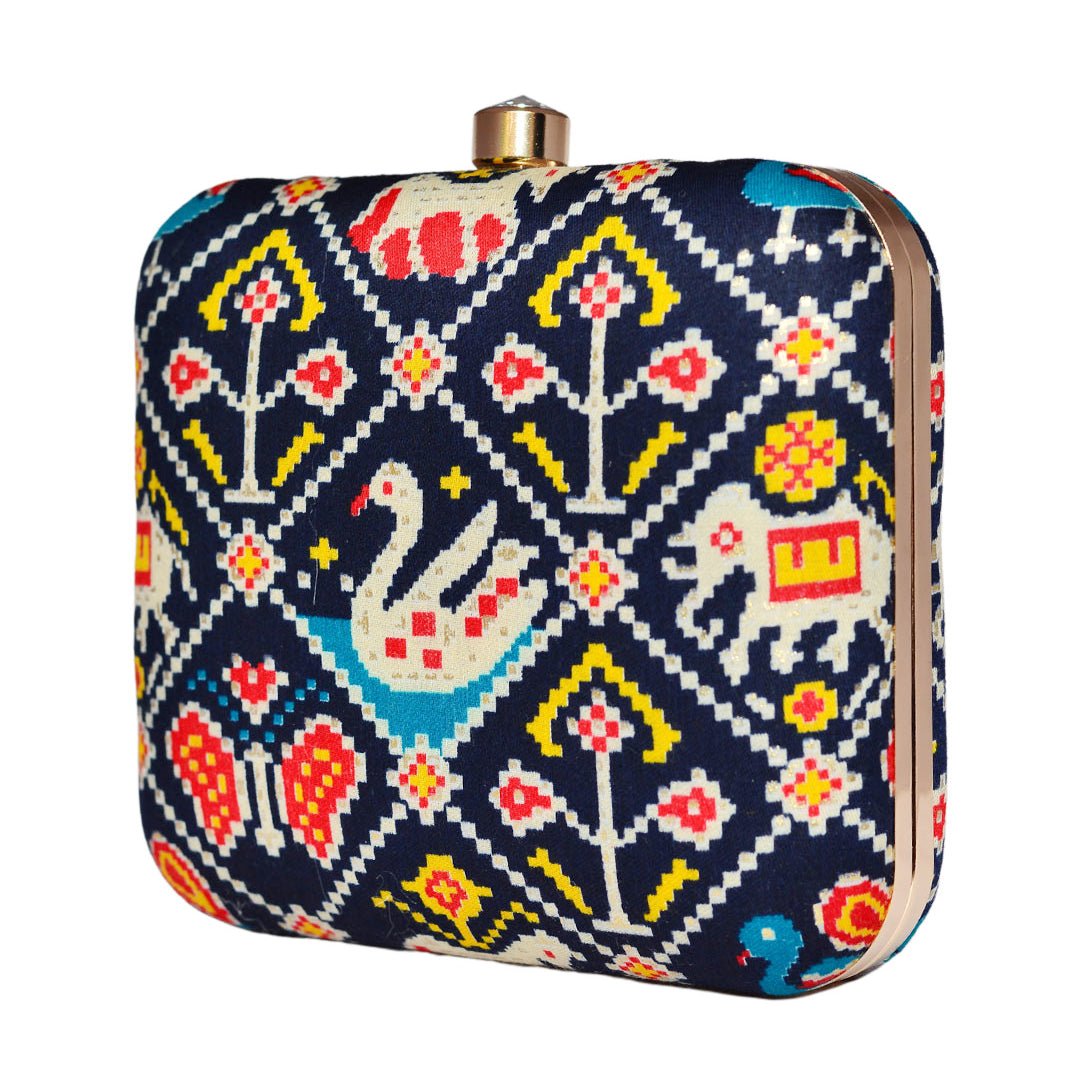 Royal Blue Fabric Clutch