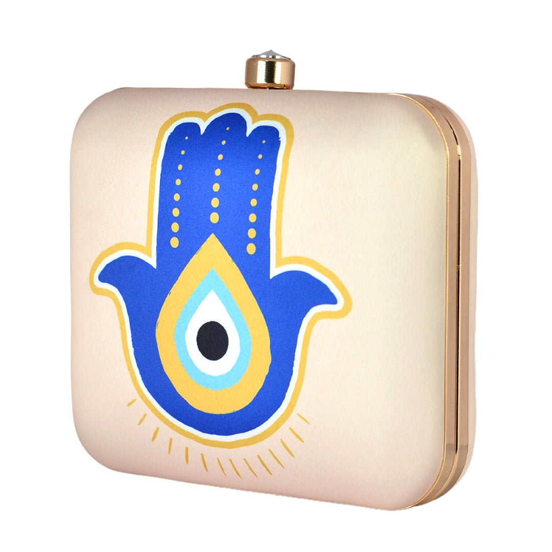 Evil Eye Printed Clutch