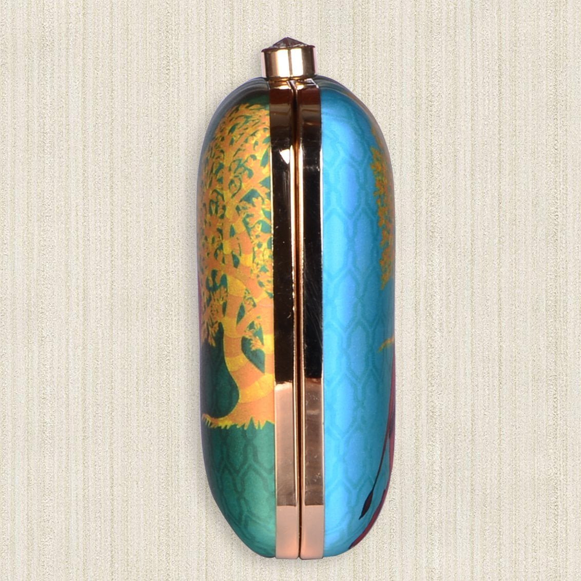 Colourful Elephant Printed Clutch