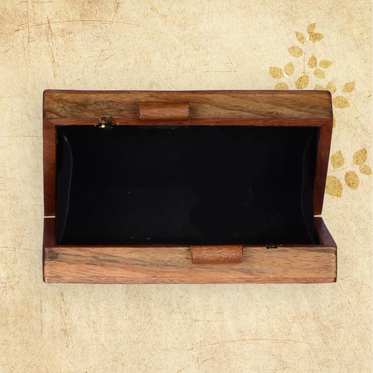 Birds Wooden Printed Clutch