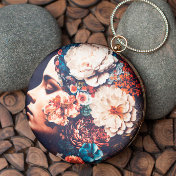 Artklim Floral Fascination Round Printed Clutch