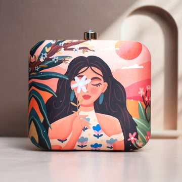 Artklim Beach Vibes Printed Clutch