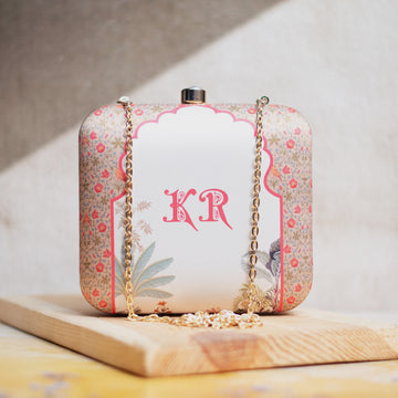 Artklim Personalised Name Initials Customised clutch