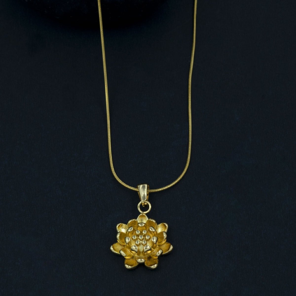 Artklim Gold Plated Flower Pendant Necklace